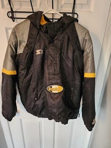 Vintage Youth Boys Pittsburgh Steelers ProLine Starter Black Jacket Size Large - Picture 1 of 4