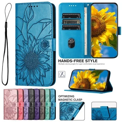 For Motorola Moto G Play/G Pure/G Power/G Stylus 5G Sunflower Pattern Phone Case - Image 1 of 4