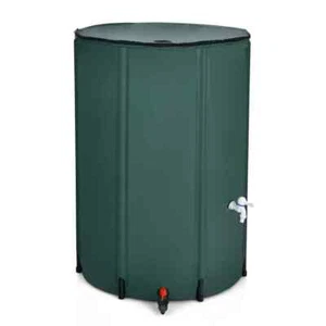 100 Gal.Portable Rain Barrel Water Collector Collapsible Tank with Spigot Filter - Picture 1 of 8