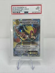 Pokemon 2016 XY Evolutions M Pidgeot EX holo #65/108 Mint PSA 9 - Picture 1 of 3