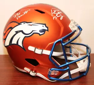 Peyton Manning Signed The Sheriff Denver Broncos Blaze Speed Rep FullSize Helmet - Picture 1 of 12