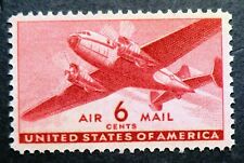 C25 MNH 1941 6c avion de transport double moteur couvert service postal aérien domestique