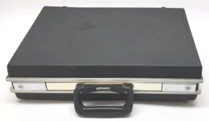 Vintave Airway Black 18" x 14" x 4.5" Briefcase Hard Shell With Divider & Key! - Picture 1 of 7