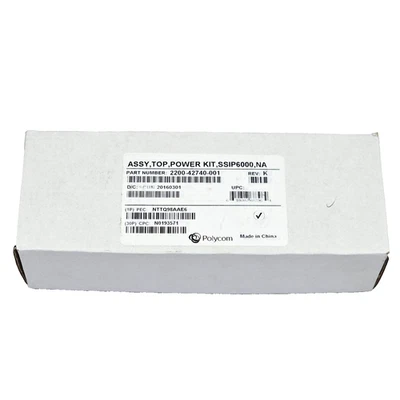 Polycom SoundStation IP 6000 AC Power Supply Kit | 2200‑42740‑001 | NEW - Image 1 of 3