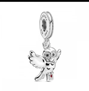 Genuine Authentic Pandora x Harry Potter Hedwig Owl Dangle Charm 799123C01 - Picture 1 of 4