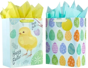 Paquete de 2 bolsas grandes de regalo de Pascua de 13" Suncolor para 2 unidades (paquete de 1),  - Imagen 1 de 6
