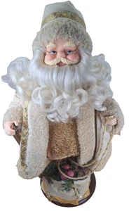 Vintage Weihnachtsmann Gold Outfit mit Kiefer und Kirschen Tasche - Bild 1 von 16