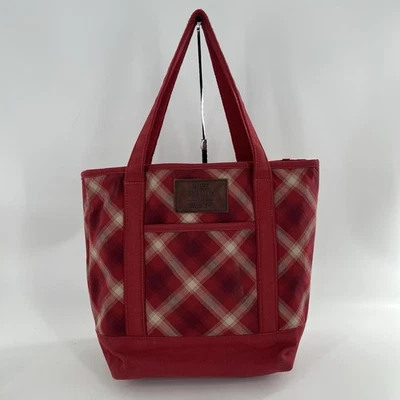 Bolso de Mano Blake Shelton Lands End Rojo Franela a Cuadros Bolsillo Occidental Correa para Llaves, 16" Foto 1 de 4
