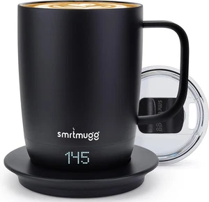SMRTMUGG PRO V2 14oz. Self-Heating Coffee Mug – 4-Hour Battery Life - Picture 1 of 3