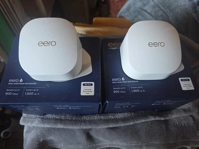 2 - eero 6 2 Port 900 Mbps Router - N010001 - White - Image 1 of 3