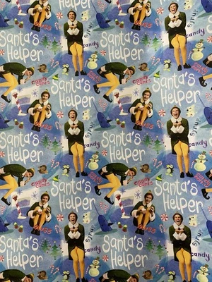 Papel de envolver de Navidad ELF BUDDY MOVIE de 50 pies cuadrados grande Will Ferrell Foto 1 de 4