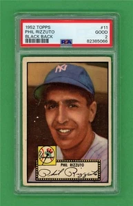 1952 Topps #11 Phil Rizzuto *** PSA Good 2 ** New York Yankees old baseball card - Picture 1 of 2