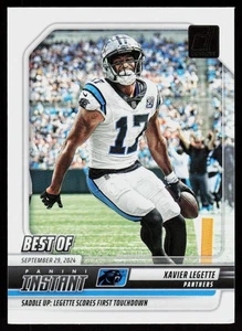 2025 Donruss Xavier Legette #INS-XLE FOOTBALL CARD Panthers Best of Instant - Picture 1 of 2
