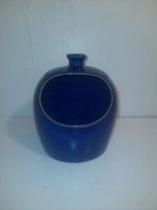 Salt Pig Art Pottery Blue Glazed Ceramic 180mm - Picture 1 of 5