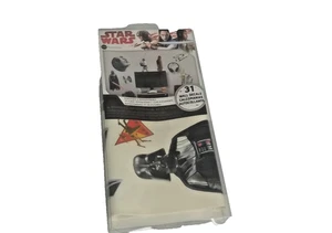 Calcomanías de pared clásicas de Star Wars pelar y pegar pegatinas extraíbles 31 en total nuevas - Imagen 1 de 4