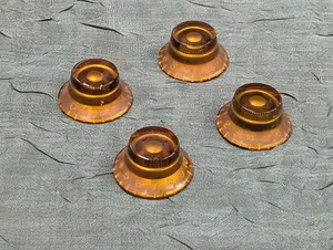 Vintage 1950's Gibson Gold Bonnet Bell Top Hat Knobs Fits ES 335 Les Paul  - Picture 1 of 19