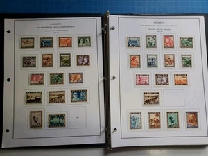 INDONESIA REVOLUTIONARY REPUBLIK Stamp Collection On Pages - Picture 1 of 13