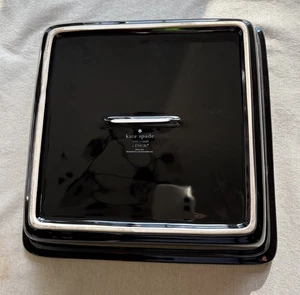 Kate Spade Lenox Don't Mind if I Do quadratische Backform Auflaufform glänzend schwarz 9" - Bild 1 von 4