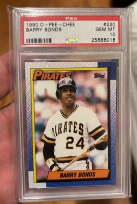 1990 Topps O-Pee-Chee Barry Bonds #220 PSA 10 Gem Mint  Rare - Image 1 of 2