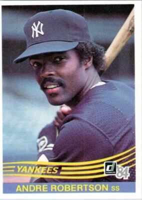 1984 Donruss #347 Andre Robertson New York Yankees - Image 1 of 2