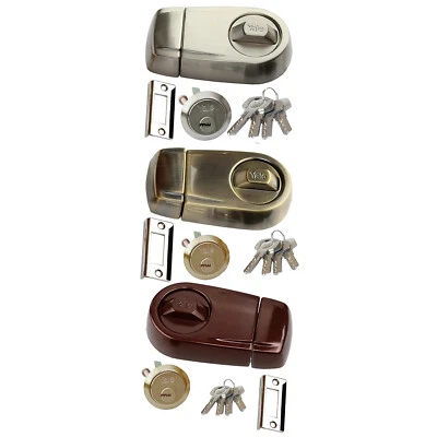 Kastenschloss Zusatzschloss Türzusatzschloss Türschloss 50/60 Drehknauf Yale - Bild 1 von 4
