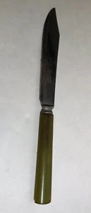 Vintage Sta-Brite Handy Andy  Knife with Green Bakelite Handle - Picture 1 of 2