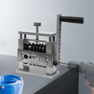 6 Holes Manual Cable Wire Stripping Machine Manual Wire Stripping Tool Silver - Picture 1 of 13