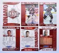 2009-10 KHL Dinamo Riga Base Pick a Player Card