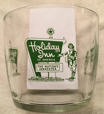 DE COLECCIÓN (¡Y RARO!) CUBO DE HIELO DE VIDRIO HOLIDAY INN CON CUATRO LOGOTIPOS PIROGLATADOS - GENIAL Foto 1 de 4