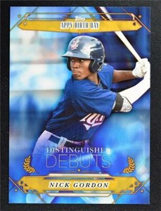 2015 Topps Pro Debut Distinguished Debuts Gold #DD2 Nick Gordon /50 - NM-MT