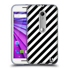 Head Case Designs Bnw Patterns Soft Gel Case & Wallpaper For Motorola Phones 2