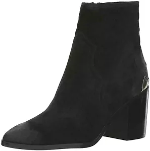 Nuovo stivaletto donna Frye Flynn corto metallo placcato scamosciato nero taglia US 7 M - Foto 1 di 7