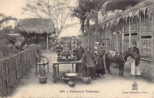 Viet-Nam - TONKIN - Tonkinese dwellings - Publ. P. Dieulefils 3044 - Picture 1 of 2