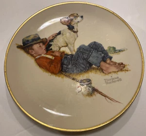 1971 Norman Rockwell Four Seasons Plate A Boy and His Dog - Picture 1 of 3
