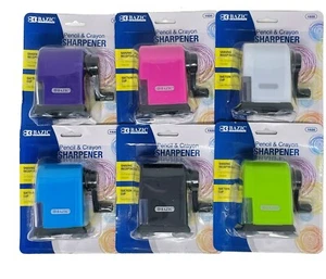 Afilador de lápiz y lápiz fácil montaje por succión manual colores aleatorios escritorio niños - Imagen 1 de 10