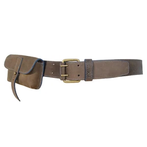 PISTIL Cinturón de Cuero Cepillado con Bolsa/Bolso Unisex L (36"-40") - NUEVO - Imagen 1 de 4