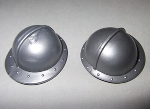 13071, 2x Helm, Knappe, silber - Picture 1 of 1