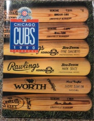 1990 Chicago Cubs Team Issued Baseball Yearbook - Image 1 of 2