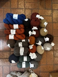 yarn lot - wool, merino, alpaca, cotton, & assorted - Picture 1 of 4