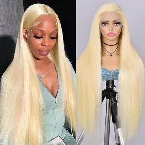 Blonde Wig Human Hair Straight 613 Lace Front Wig Human Hair Wigs for women 2... - Bild 1 von 6
