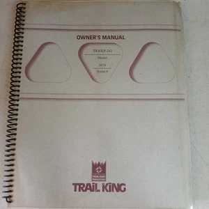 Trail King TK40LP-242 LKW Anhänger Wartung Service Teile Betriebsanleitung Buch - Bild 1 von 5