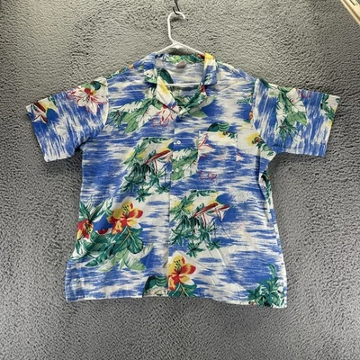 Vintage Islander Hawaiian Shirt Mens Large Multicolor Floral Short Sleeve USA - Image 1 of 4