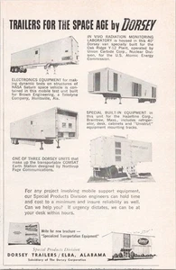 Dorsey Trailers Vintage 1968 Magazine Print Ad Space Age Trailers - Picture 1 of 1