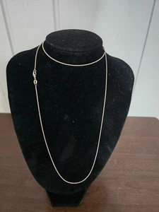 Sterling Silver 925 1.2mm 7gr Snake Type Chain 30" stamped - Picture 1 of 6