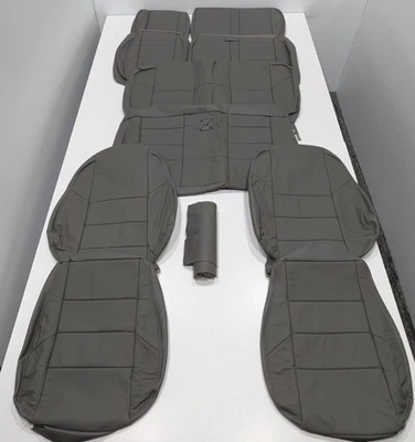 Fundas de asiento de cuero gris IN50 para Volkswagen Routan S 3 filas 2009-2010 Foto 1 de 4