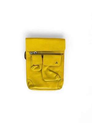 Vintage Vaja Premium Couro Amarelo Tiracolo com Estojo de Couro Ipad Original - Imagem 1 de 4