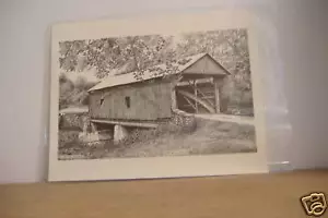 ~BAILEY~COVERED BRIDGE~LITHOGRAPHIC PRINT~WM ERNY~ - Picture 1 of 1