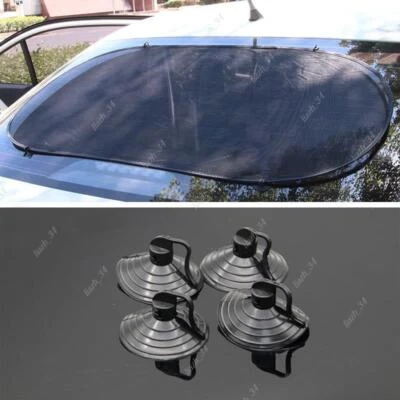 1 Juego Universal Coche Ventana Trasera Parasol Parasol Malla Bloque UV Cubierta Foto 1 de 4