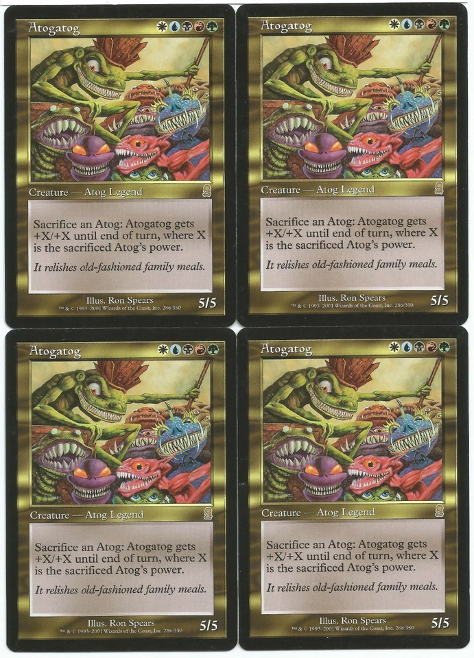 MTG Atogatog x4 Odyssey Rare LP - Image 1 of 1