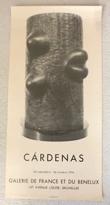 CARDENAS Galerie de France 1974 PÓSTER DE EXPOSICIÓN DE ARTE FRANCÉS DE COLECCIÓN - Imagen 1 de 8